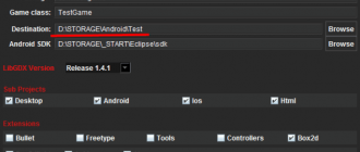 Настройка android проекта LibGDX
